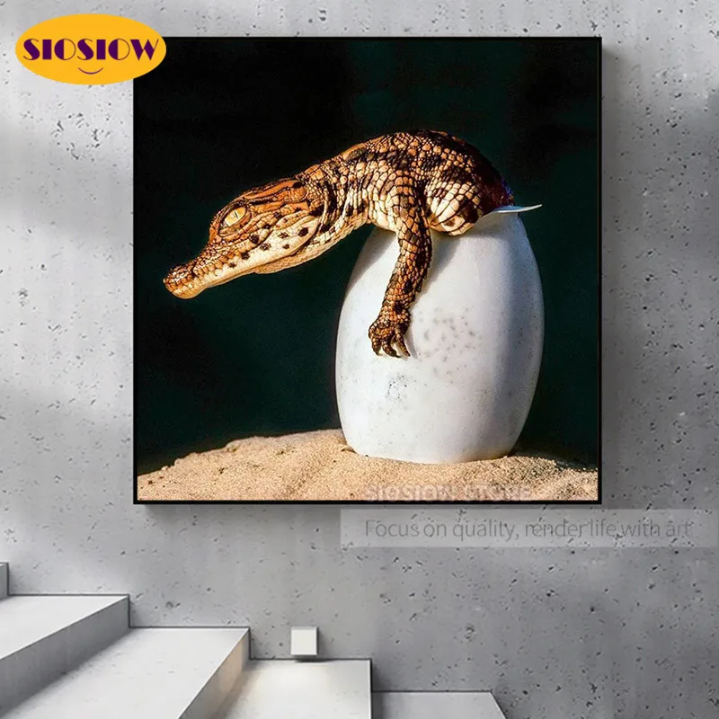 Набор для вышивки крестиком SIOSIOW алмазная 5d Вышивка крокодиловое яйцо полный