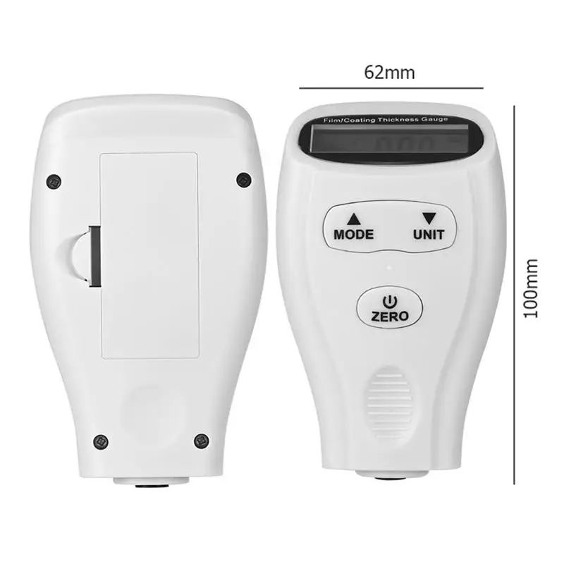 

Mini Portable Paint Car Coating Paint Thickness Digital Gauge Meter Tester for Enamel Plastic Epoxy Iron Aluminum
