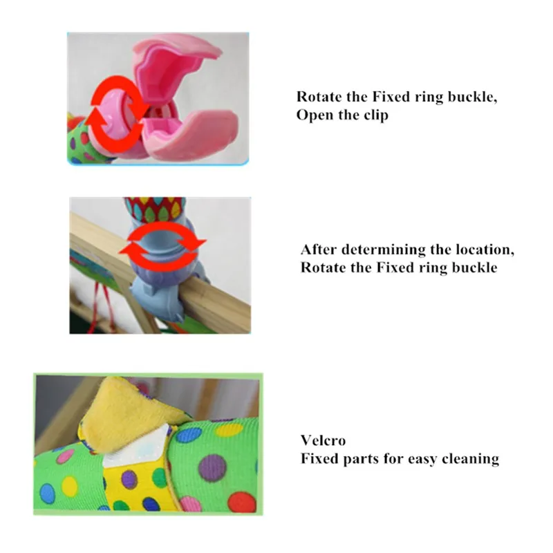 Автомобильная игрушка погремушка для детской коляски с креплением|rattle toys|stroller