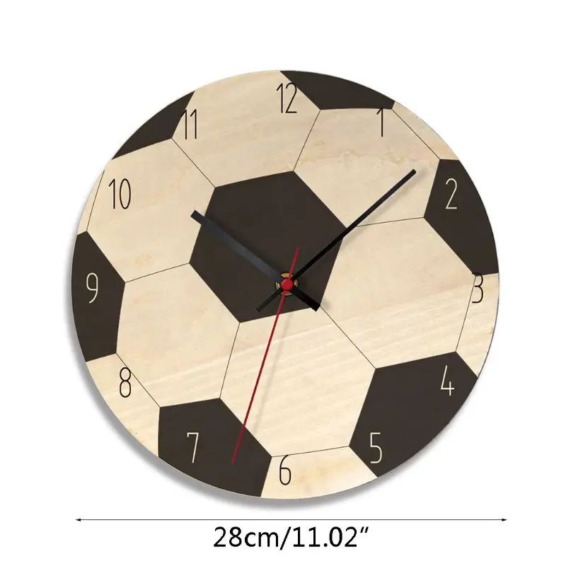 Деревянные настенные часы спортивные бальные стильные бесшумные Декор для дома