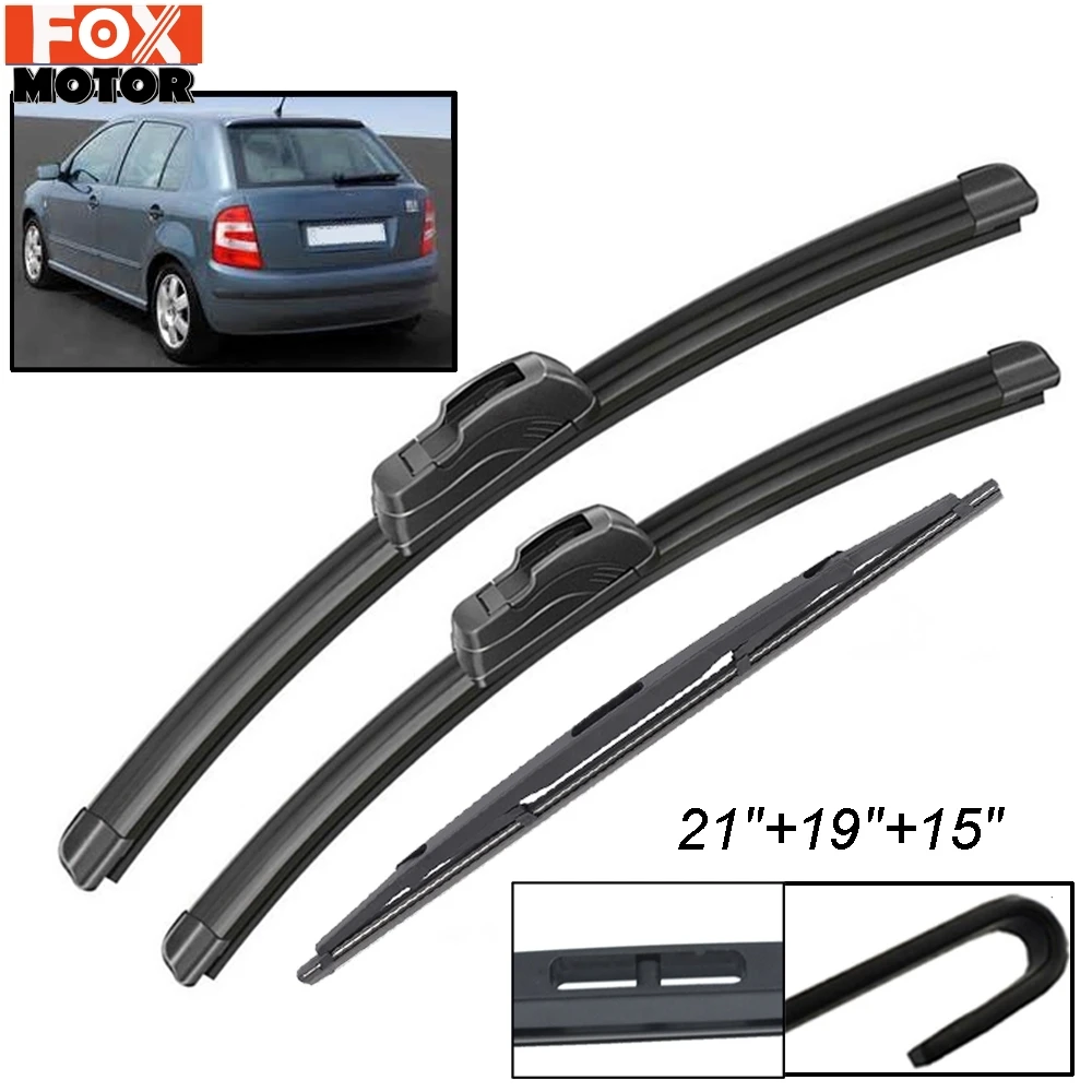 Misima 3 шт. спереди и сзади багажника стеклоочистителей набор для Skoda Fabia 6Y хэтчбек