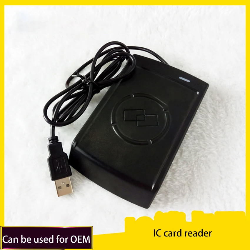 13 56 кГц Профессиональный считыватель карт RFID USB порт IC кардридер с кабелем для