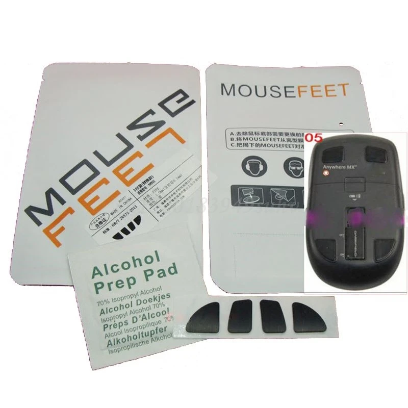 

1 Set 0.6mm Replace Mouse Feet Mouse Skates For logitech Anywhere m905 Mouse