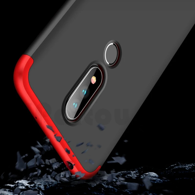 UPaitou чехлы с полным покрытием для Nokia 8 1 7 6 X7 X6 Plus 2018 Роскошный чехол 3 в Жесткий