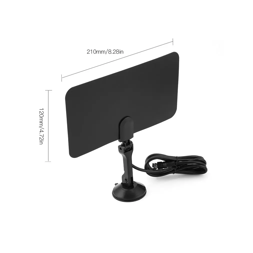 

2 Pcs Indoor TV Antenna High Gain Amplifier HDTV Digital TV Signal Reception 25 Miles Range Satellite Receiver
