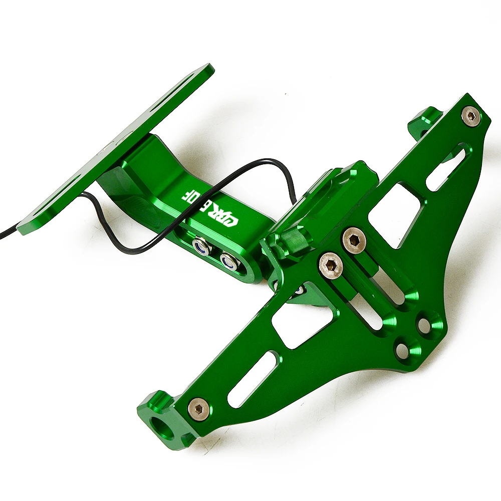 Green Для HONDA CBR600F CBR 600 F 1991-2007 1992 1993 1994 1994 1996 заднего номерного знака Рамка лицензии держатель мотоцикл номерной знак - Цвет: Green