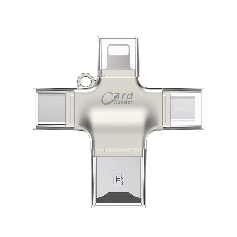 Металлический Micro SD кард ридер Microsd карта OTG адаптер для Iphone IOS Type C Android Phone PC TF 8/16/32/64/128G|otg card reader|card readermemory adapter