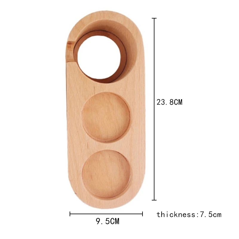 

Coffee Press Holder Handle Holder Solid Wood Powder Hammer Cloth Powder 51 Powder Presser Coffee Machine Handle Base