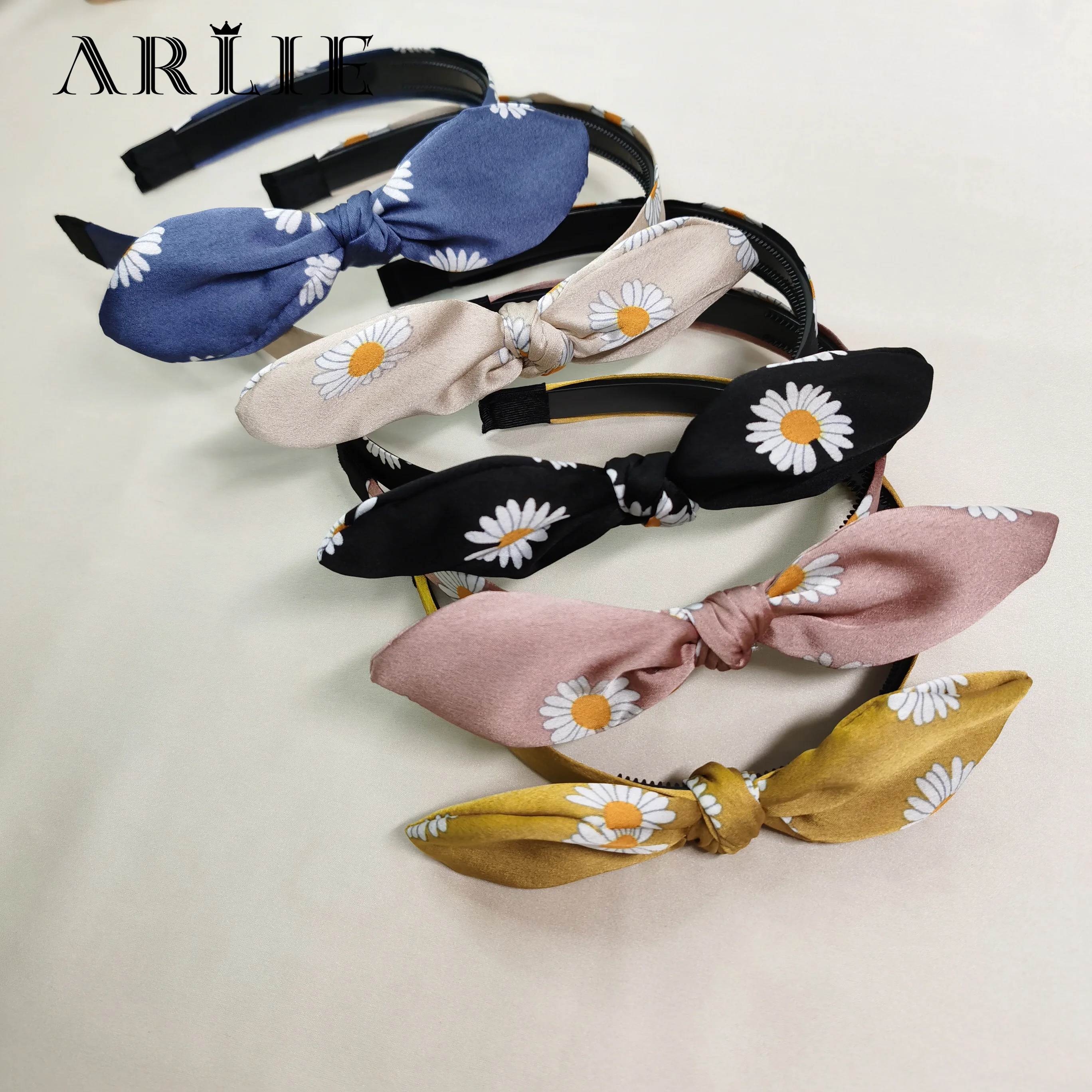 Женская шифоновая повязка на голову с цветочным принтом | Украшения и аксессуары