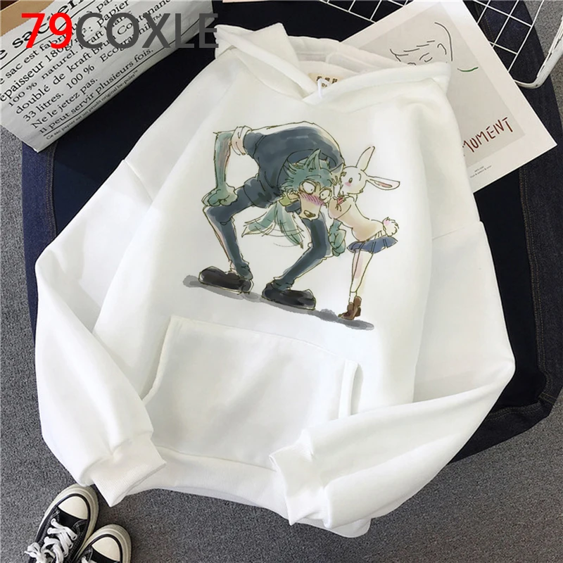 

Мужская толстовка с капюшоном Beastars, пуловер в стиле аниме, y2k, стиль Харадзюку, 2021