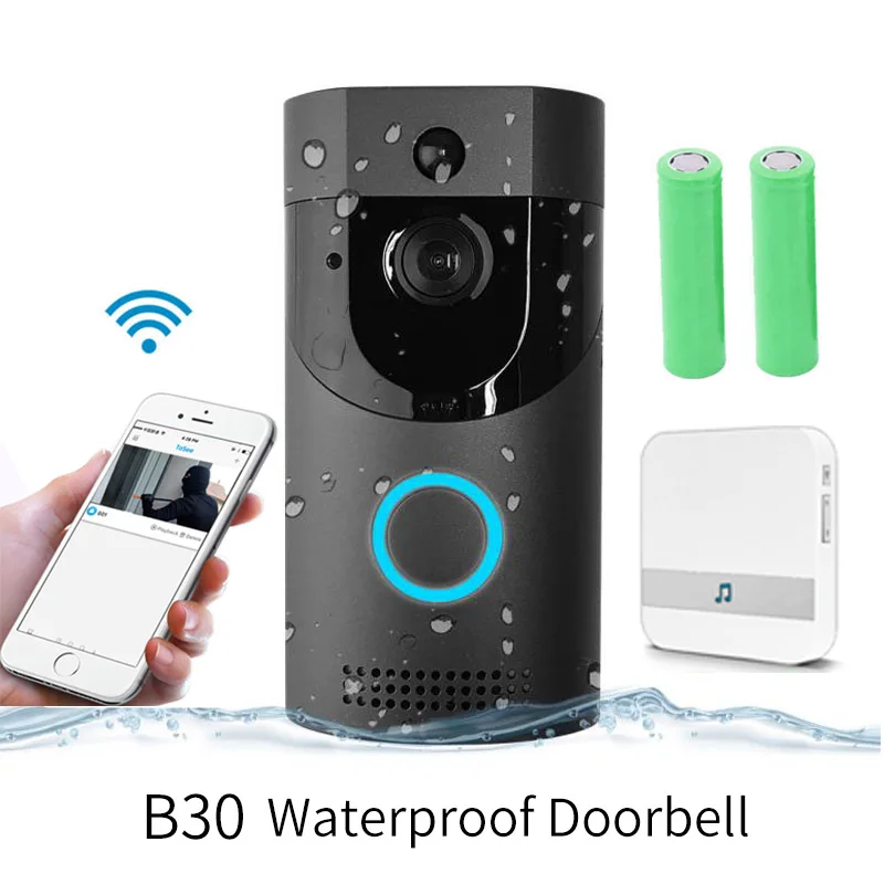 

Anytek B30 WIFI Doorbell 720P wireless intercom IP65 waterproof FIR Alarm IR night vision Smart video Door Chime IP camera