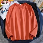 Высокое качество 100% хлопок футболка для мужчин, осенняя универсальная крутая Мужская футболка 2021 свободные футболки Топы в стиле хип-хоп стиль размера плюс футболка футболки