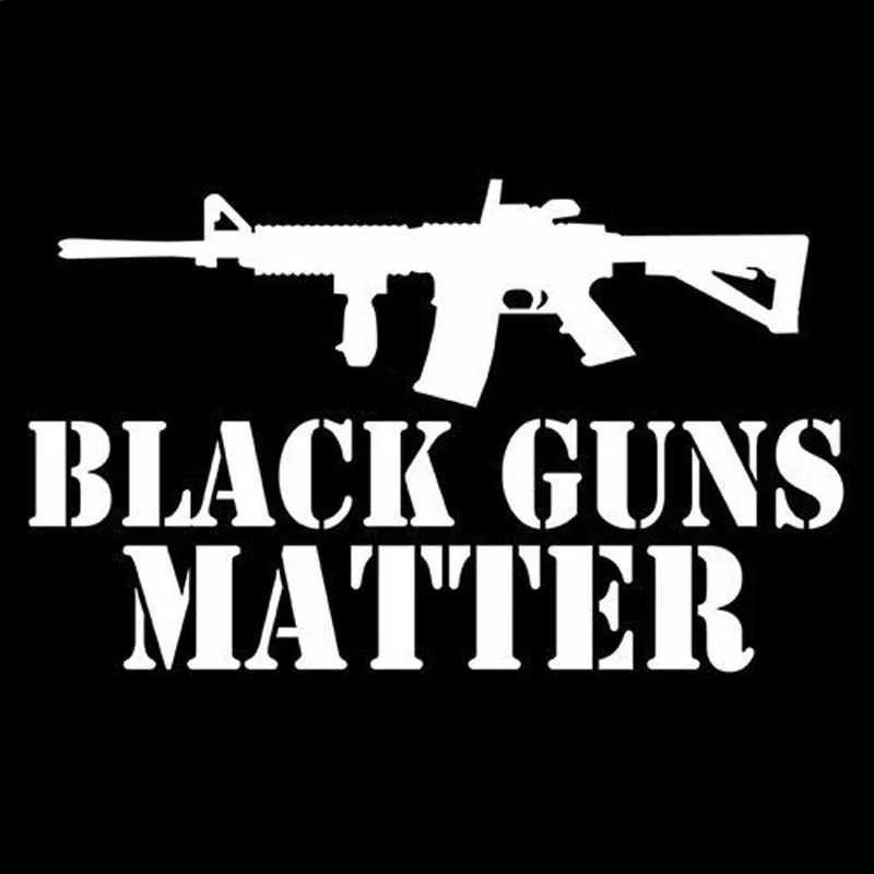 AR-15 черная наклейка с пистолетами 2 секунды для Авто/бампера/окна Виниловая