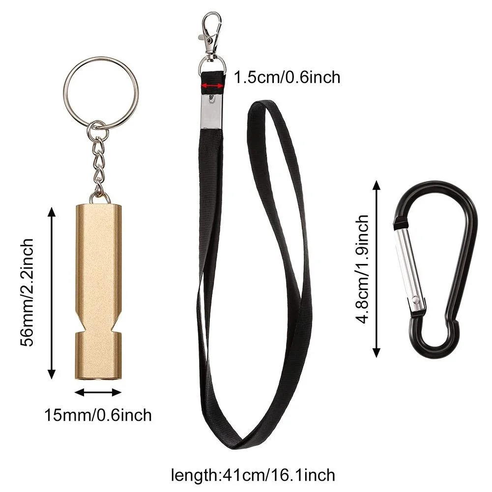 

Whistles With Double-pipe Locksmiths Portable Aluminium Survival Whistle Safety Whistle For Outdoor Walks Safe Survival Camp