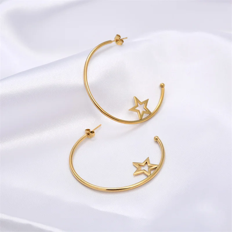 Женские серьги-бабочки FYSARA классические корейские висячие серьги в форме звезд и