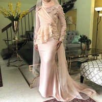 prom muslim evening mermaid dresses 2022 long woman party night elegant plus size arabic formal dress gown