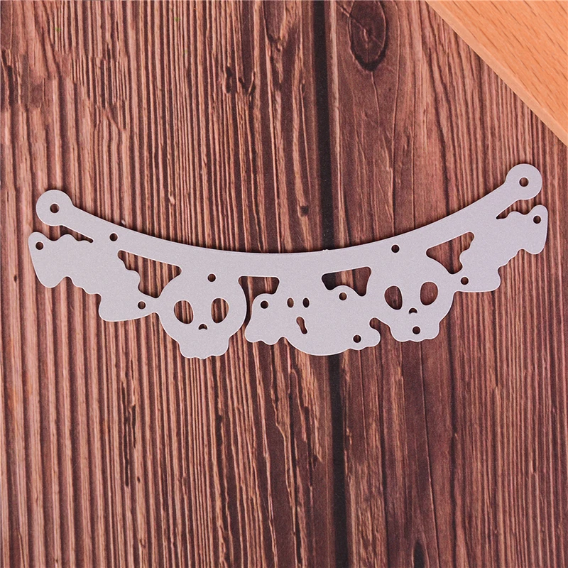 TPXCKz Halloween Cutting Dies Skull Ghost Bat DIY Scrapbooking Paper Card Making Stencil Decor Crafts Embossing Craft Stamps New | Дом и сад