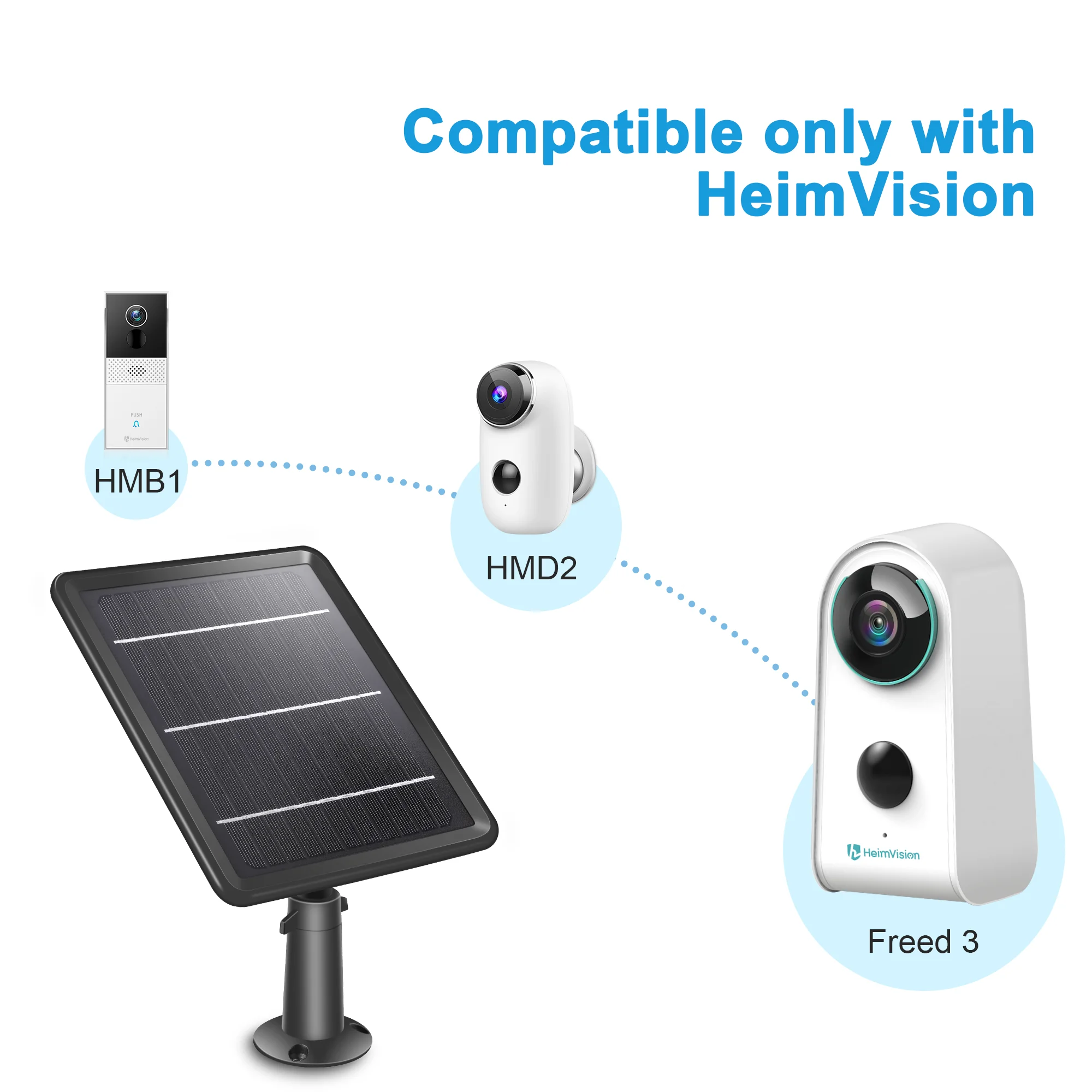 Солнечная панель HeimVision HMS3 5 В водонепроницаемая 4 м совместима с HMD3 HMD2 HMB1