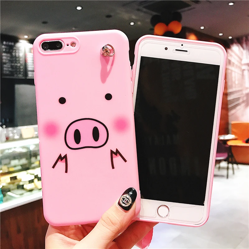 Милый кронштейн hello kitty Cat+ ремешок чехол для iPhone 7 Чехол Xs Max 6 8 Plus X Xr мультфильм розовый Kitty Мягкие ТПУ чехлы для телефонов