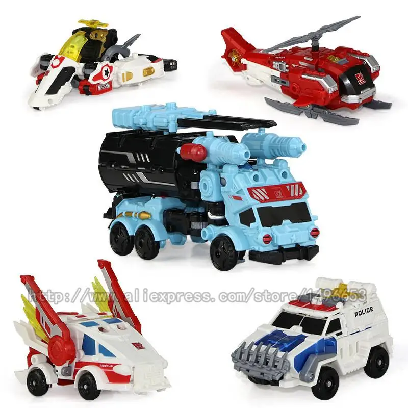 

Jinjiang New 5 in 1 Oversize 32CM Devastator Toys Boy Transformation Anime Action Figures Dinosaur Robot Aircraft Car Model kids