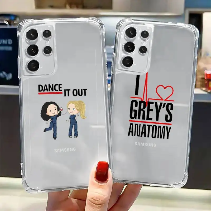 

Greys Anatomy Phone Case Transparent for Samsung A 10 21S 31 50 51 52 12 71 S note 10 20 21 fe plus ultra