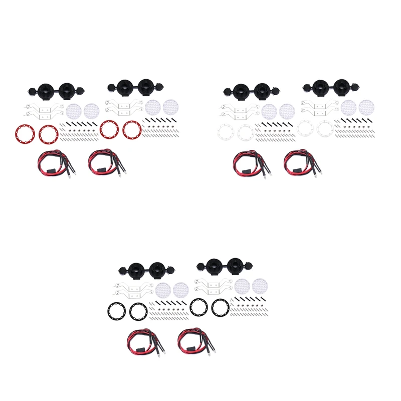 

for 1/10 RC Crawler Axial SCX10 III AXI03007 TRAXXAS TRX4 TRX6 Parts Round Spotlights Bright Car Roof Light