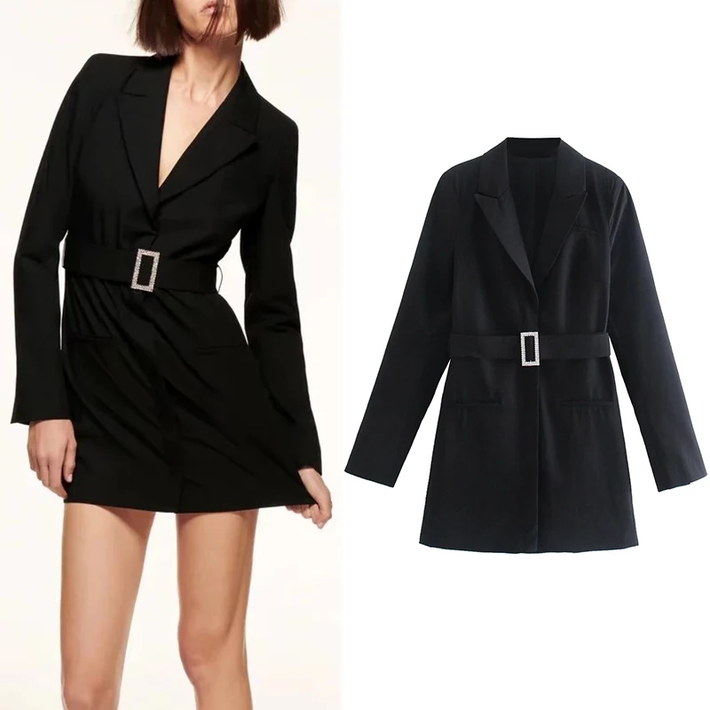 

Женское платье с длинным рукавом и английским воротником, осень 2021