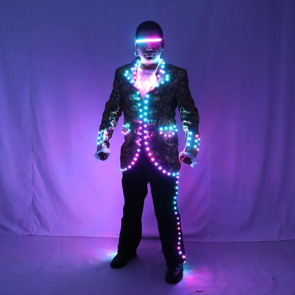 Цифровой Full Цвет LED костюм для суда IC пульт дистанционного управления Управление