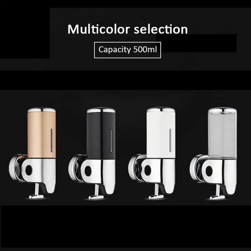 

500ml Wall-mounted Soap DispenserHome Kitchen Bathroom Soap Dispenser Shampoo Distributor Stainless Steel ABS Soap Dispenser