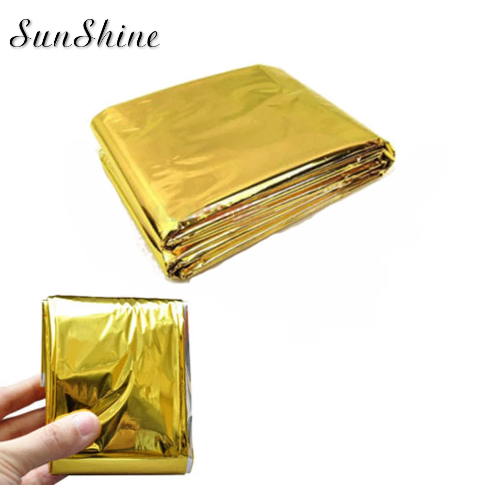 Защитное покрывало из золота двухстороннее аварийное одеяло использующее