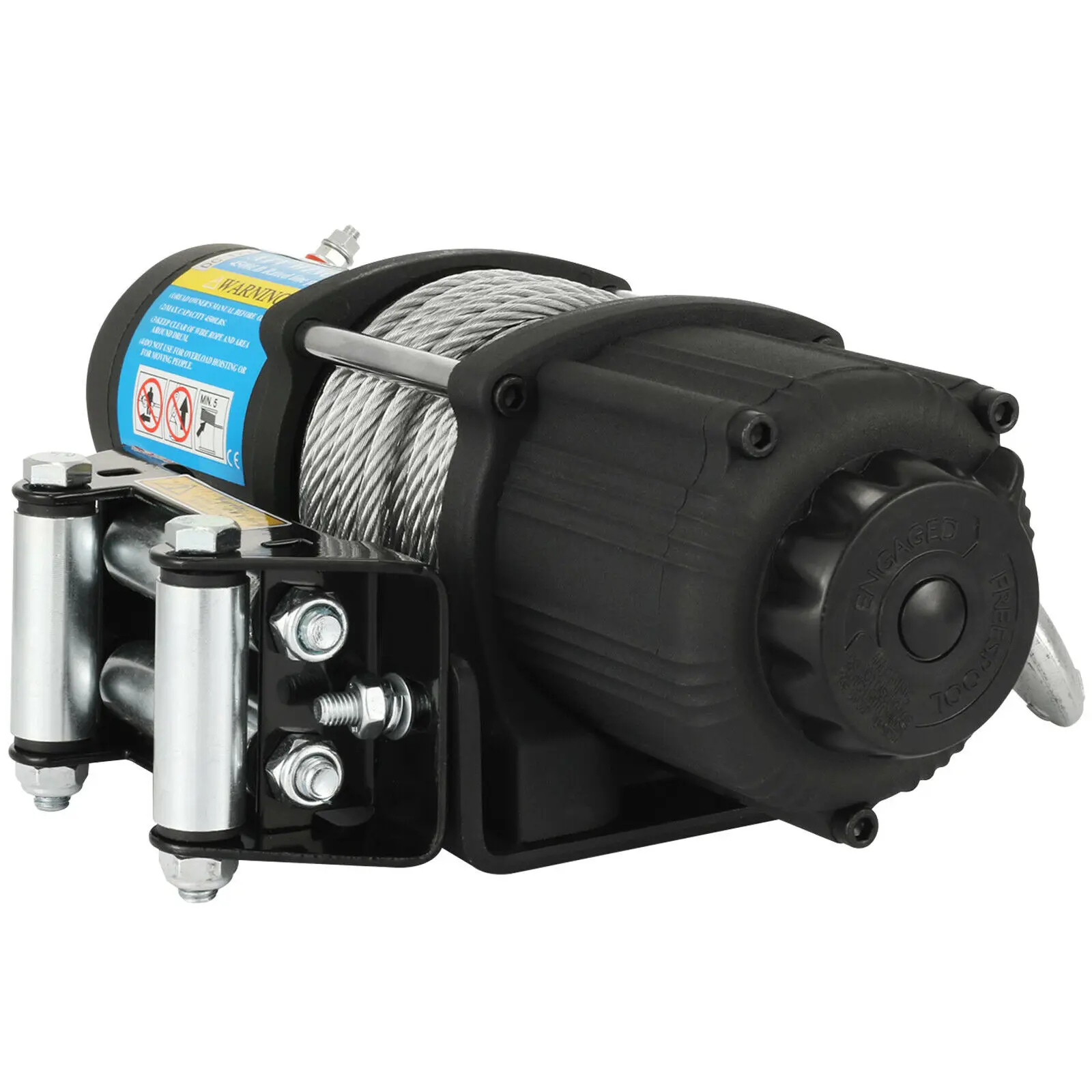 

12V 4000LBS Electric Steel Rope Winch 1 Wireless Hoisting ATV 1815KG Support Arm