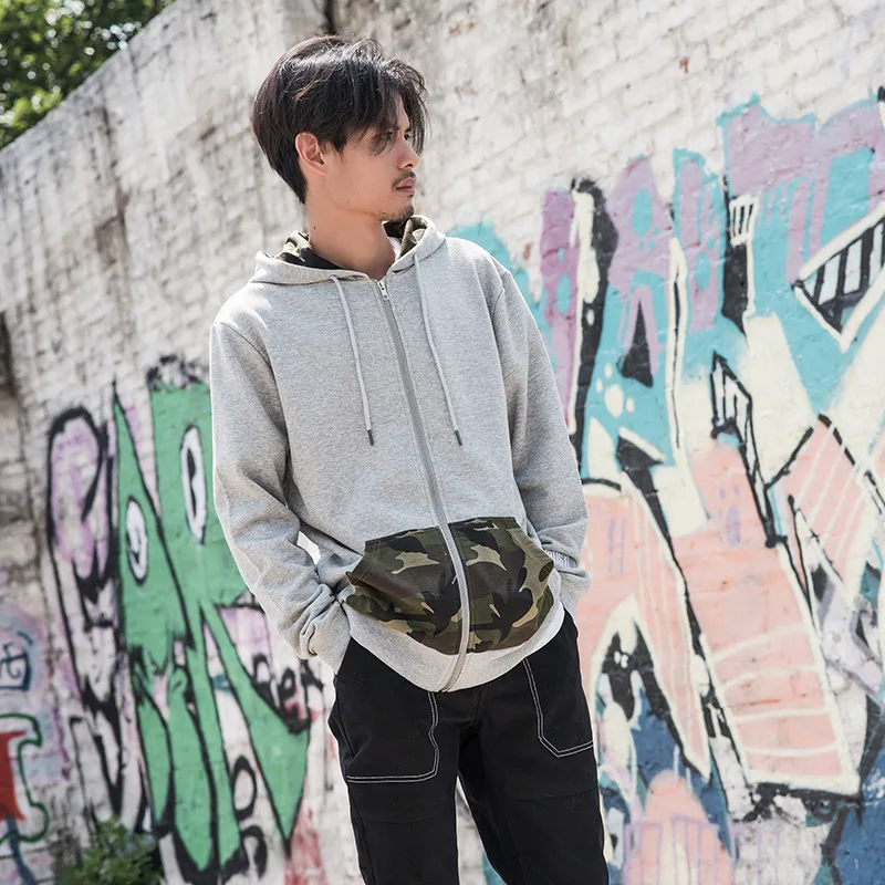 Осень 2019 мужская шляпа мужской санитарный гардероб с длинным рукавом на молнии