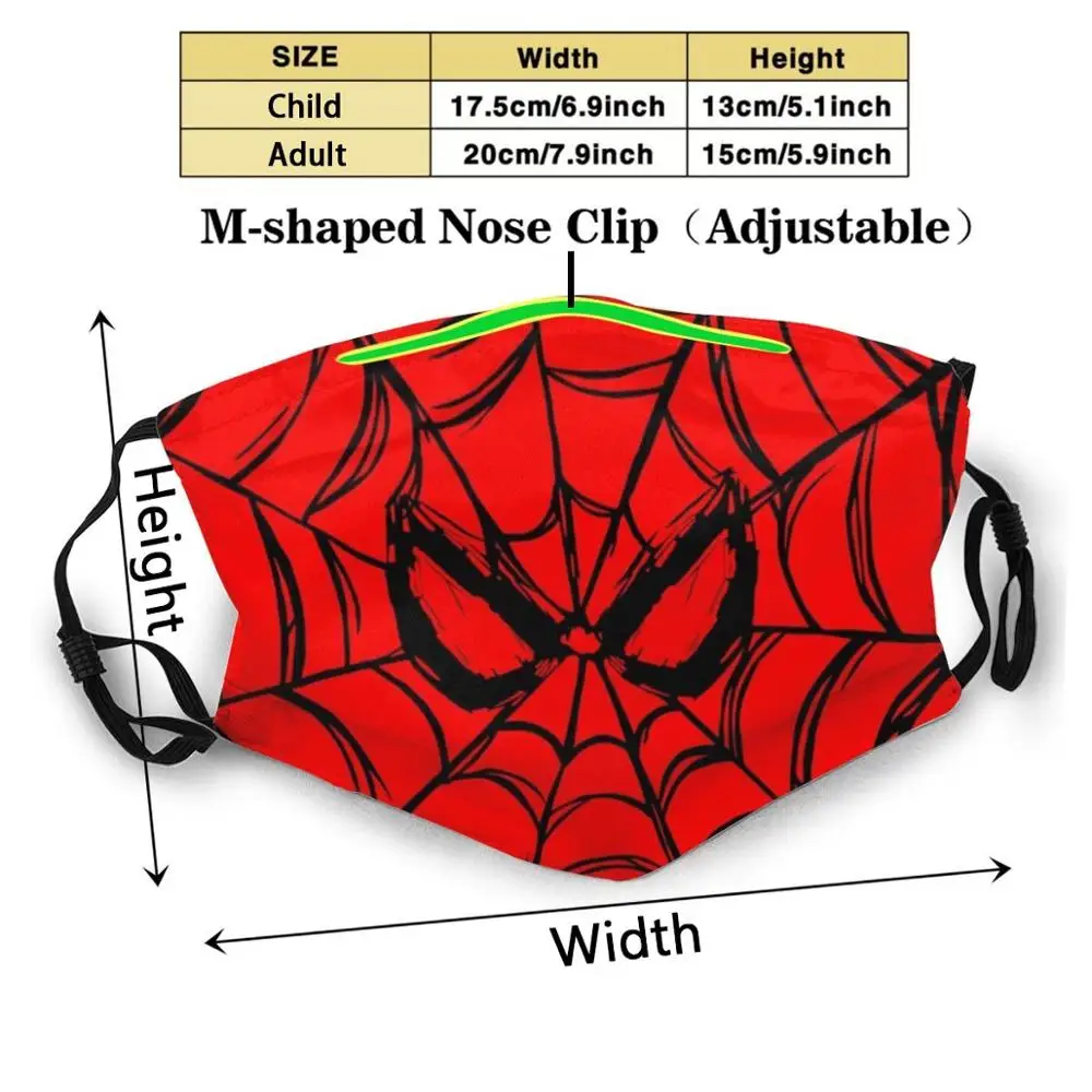 Spidey пользовательский дизайн для взрослых детей фильтр от пыли Diy милый Принт
