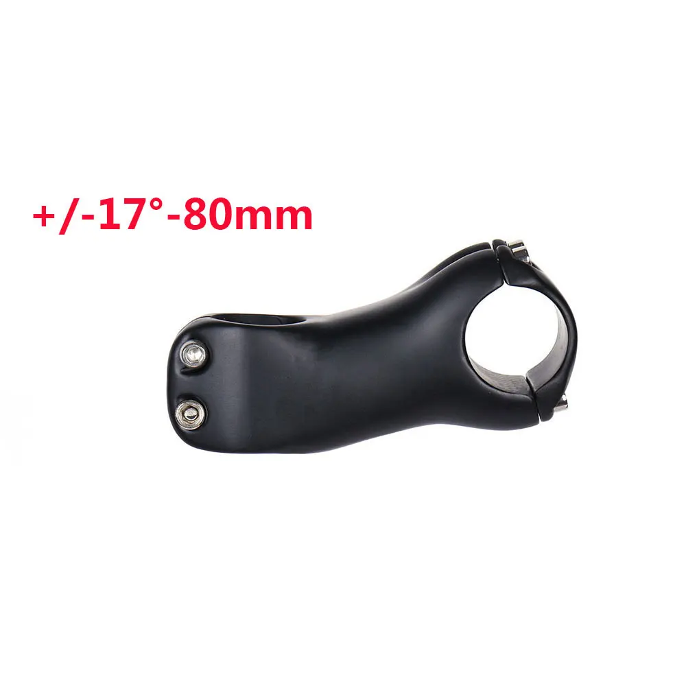 17Degree80mm-2109 ELITA один велосипедный стержень углеродное волокно MTB/дорожный велосипед стержень 6/17 градусов 31,8 мм руль стержень UD/черный 70-130 мм - Цвет: 17Degree80mm-2109