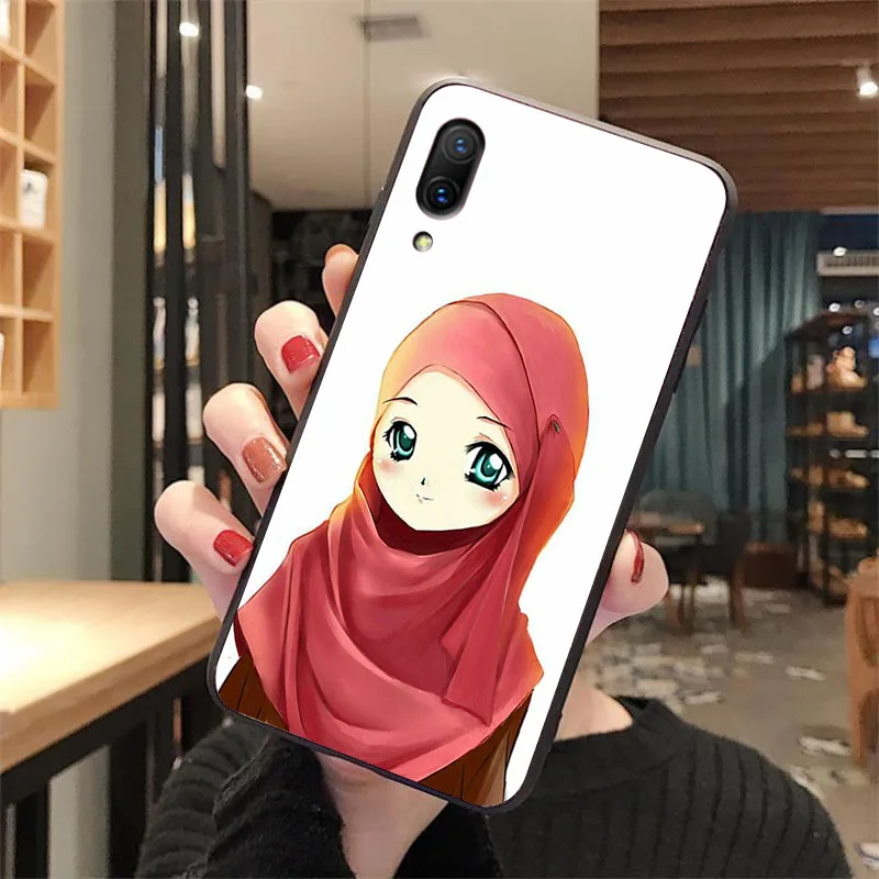Милые мусульманских девочек черный мягкий чехол для телефона из ТПУ vivo y53 y55 y66 y67
