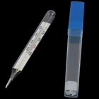 Медицинский ртутный стеклянный термометр, бытовой клинический термометр для измерения температуры тела для взрослых и детей