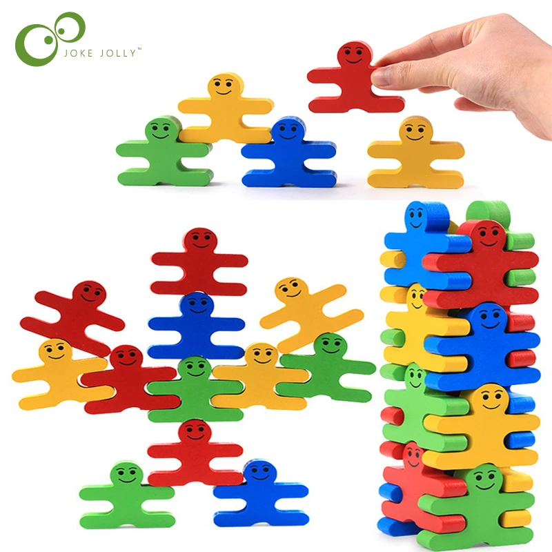 Для малышей и детей постарше творческая деревянная игрушка Баланс головоломка