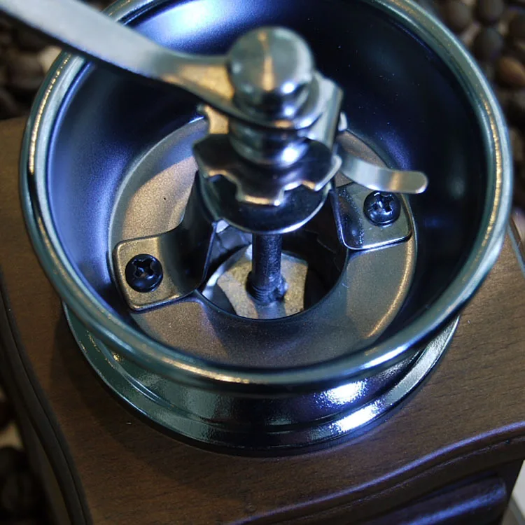 Miglior Macinacaffè HMT Vintage In Legno Massello Macinacaffè Manuale In Acciaio Inossidabile Macinacaffè Portatile