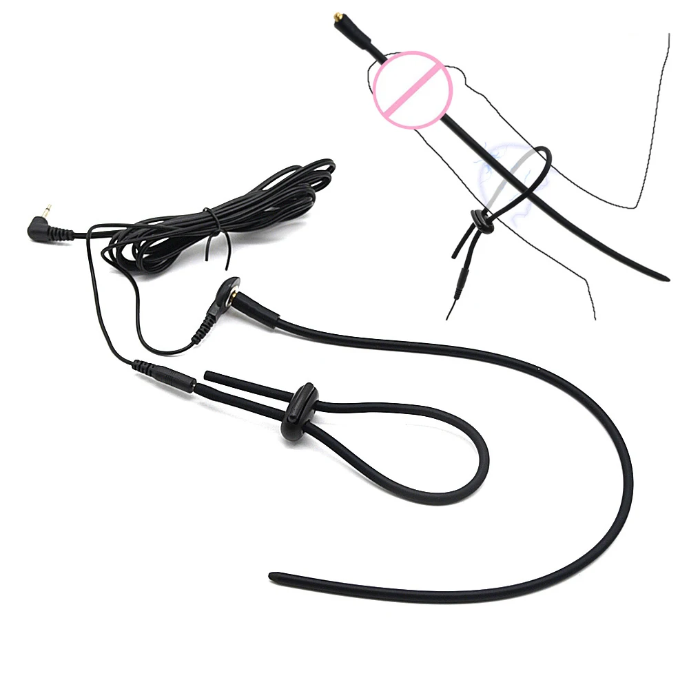 Электрическая стимуляция уретры Целомудрие Катетер звуковой дилатор электрошок