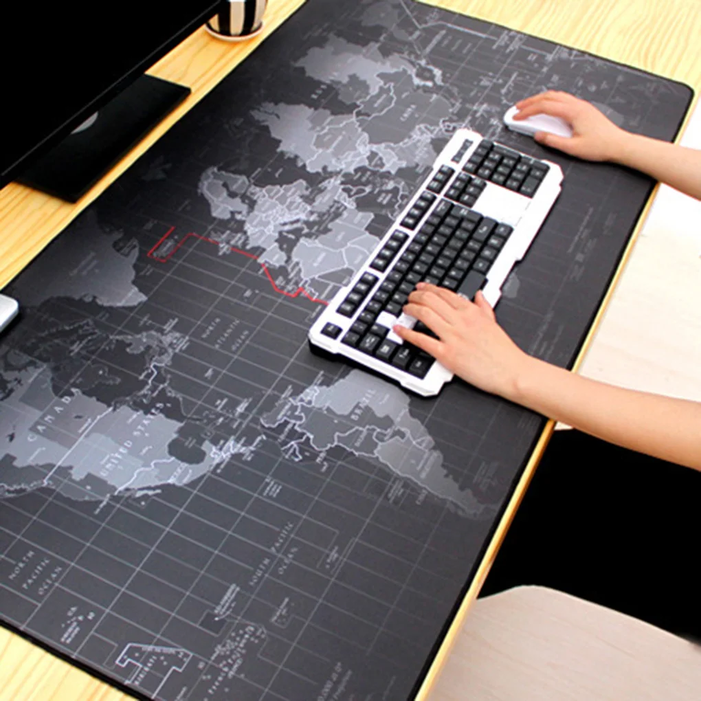 RGB Large Mouse Pad Gamer Big Mat Computer Mousepad Gaming World Map Printed Mause Keyboard Desk | Компьютеры и офис