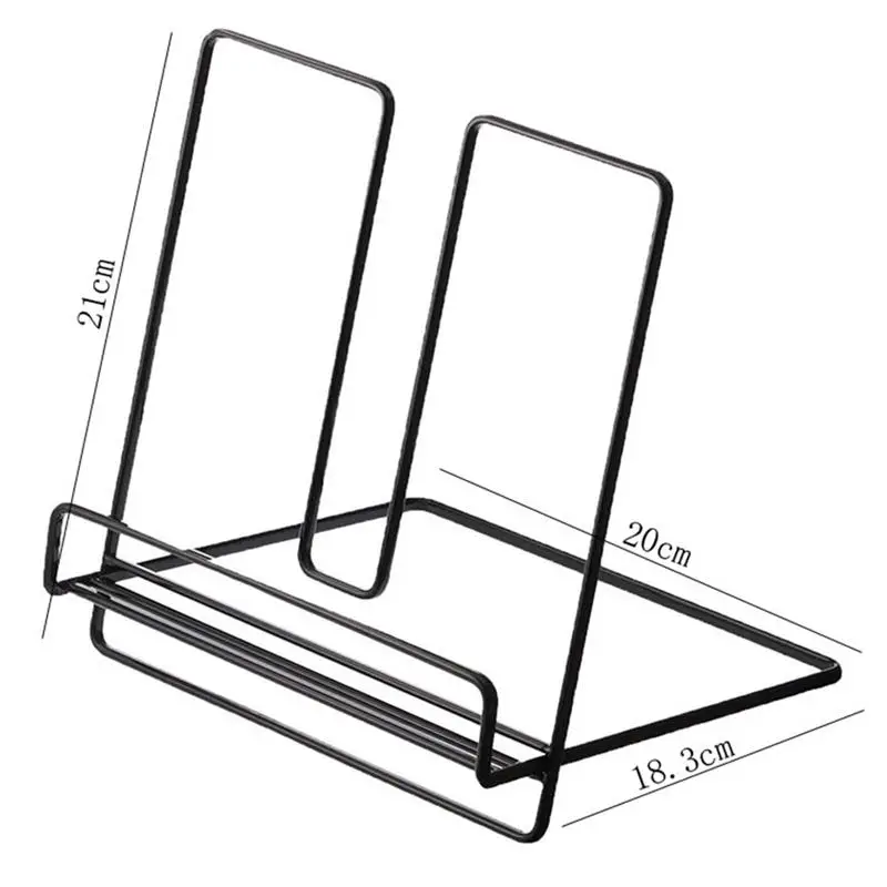 

Book Plate Stands Desktop Folding Magazine Cookbook Stand Metal Easel Cookbook Holder Household Tablets Display Rack