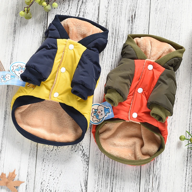 Windrpoof Sporty Large Dog Clohthes Winter Hoodie With Fur Big Pet Golden Reteriver French Bulldog Terrier Costumes Cat Puppy |