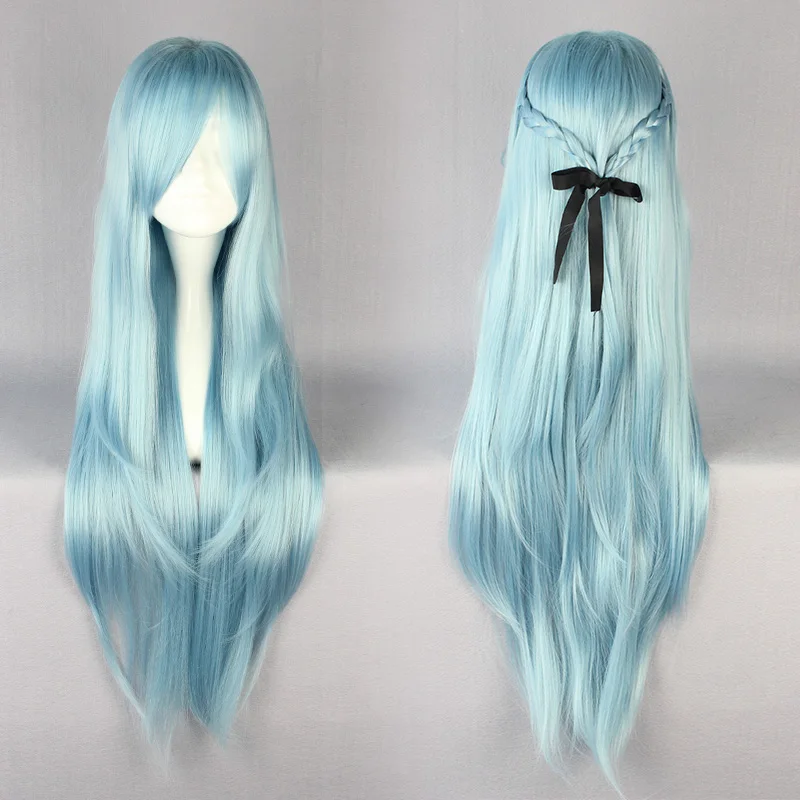

Sword Art Online Asuna Yuuki Light Blue Cosplay Wig