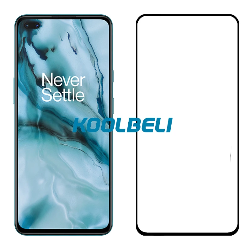 

2 шт. 2.5D 9H Защита экрана для OnePlus Nord полное покрытие закаленное стекло Взрывозащищенная пленка