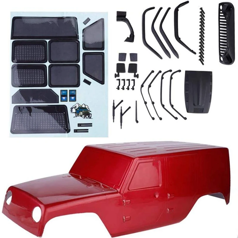 IG-RC Shell Body 1/10 for Traxxas Slash Axial SCX10 Redcat 313Mm Wheelbase Jeep Wrangler Hobby Car RC Crawlers Spare Parts DIY |