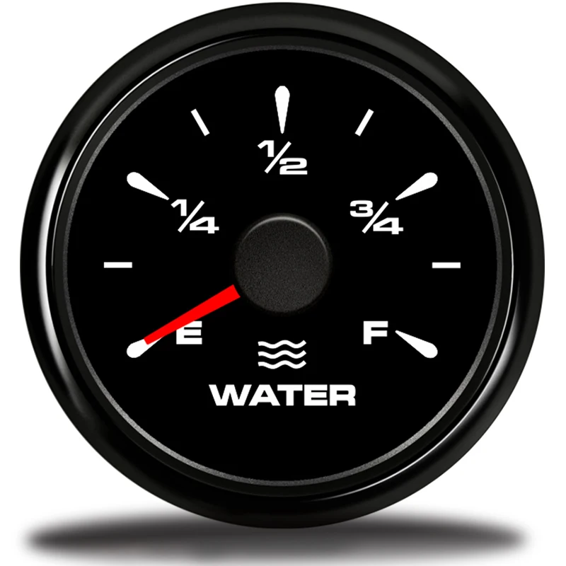 

digital car meter 52mm Marine Water Level Gauge Stainless Steel Boat Water Tank Level Indicator Gauge Tool 0-190 ohm 7 Colors