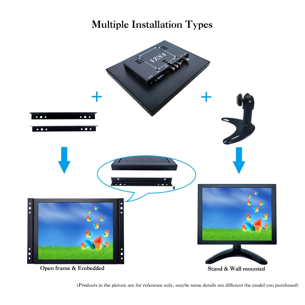 K080TN ABV/8 &quotдюймовый 1024x768 IPS металлический чехол с байонетным коаксиальным