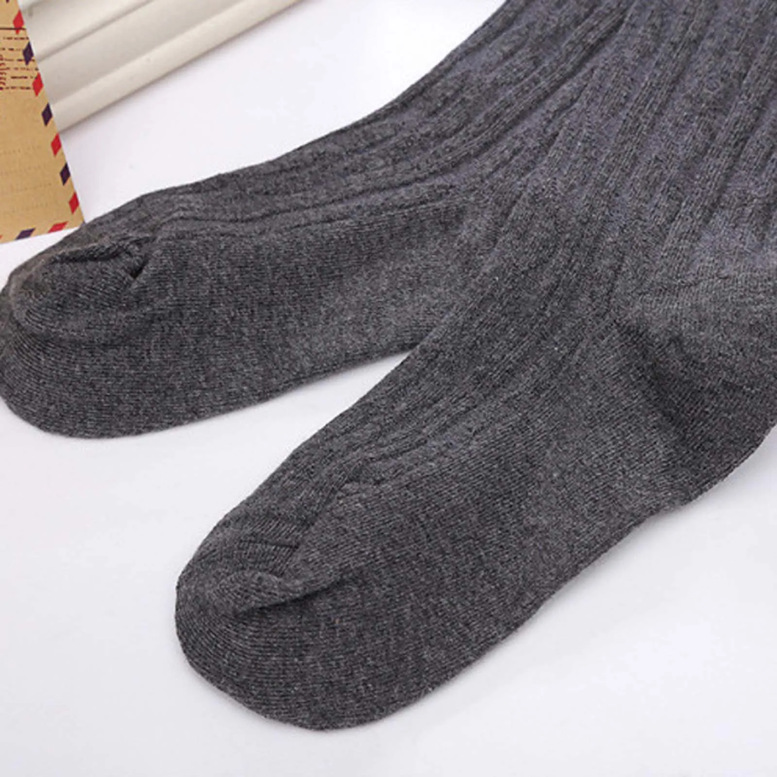 

Women Girls Fashion School Student Socks Over Knee Thigh High Elastic Sexy Stockings Lace Patchwork Solid Color Thicken Socks
