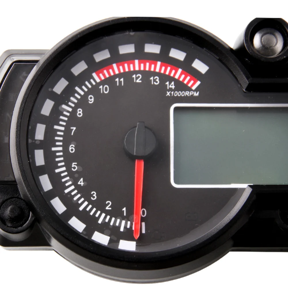 Мотоцикл Скорость ometer цифровой светильник ЖК-дисплей одометр спидометр тахометр