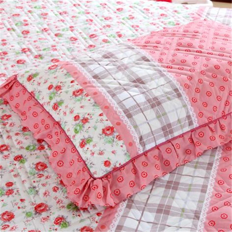 2021 Новое хлопковое стеганое Плиссированное кружевное покрывало простыня